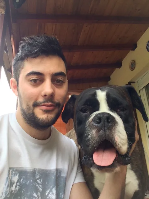 Javi con Boby